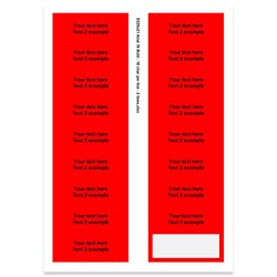 E225021 - 2 lines, Arial 16 max 2 x 18 characters