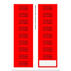 E225031 - 3 lines, Arial 16 max 3 x 18 characters