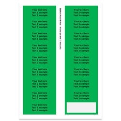 E225131 - 3 lines, Arial 16 max 3 x 18 characters