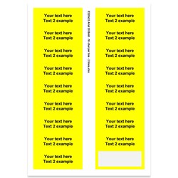 E225322 - 2 lines, Arial 20 max 2 x 16 characters