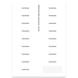 E225410 - 1 line, Arial 12 max 20 characters
