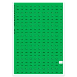 E226113 - 1 line, Arial 14 max 4 characters
