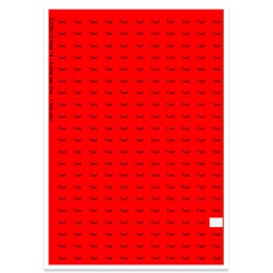 E226013 - 1 line, Arial 14 max 4 characters