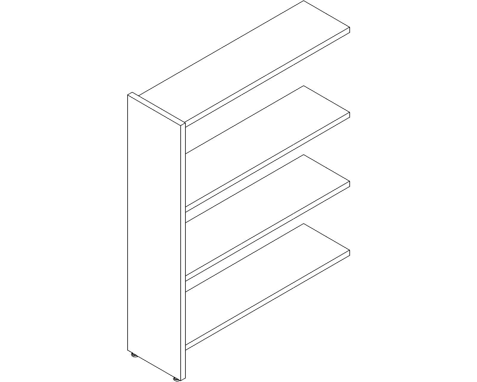 Lingo add-on - single-sided - H1220 - D250 - W900 - 3D.dwg