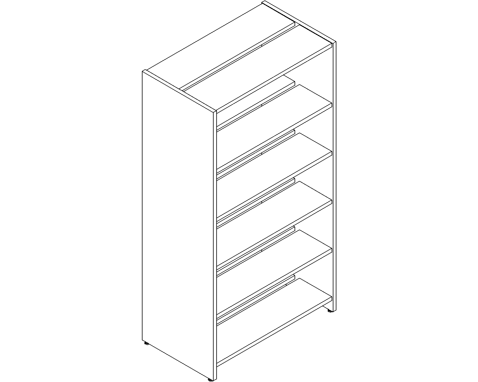 Lingo starter - double-sided - H1820 - D250 - W900 - 3D.dwg