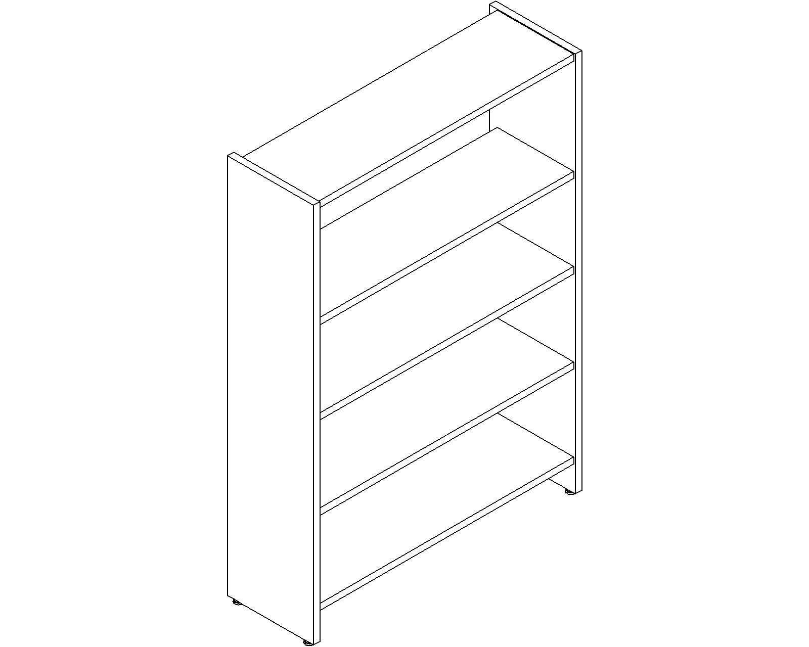 Lingo starter - single-sided - H1520 - D300 - W1000 - 3D.dwg