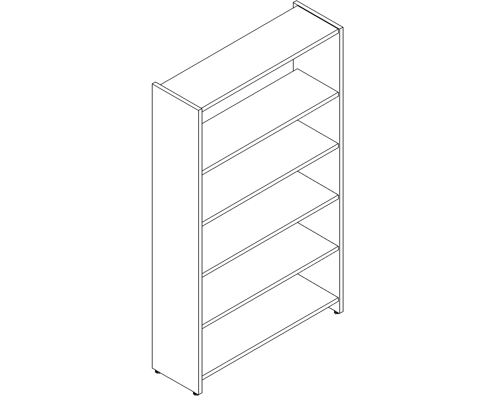 Lingo starter - single-sided - H1820 - D300 - W1000 - 3D.dwg