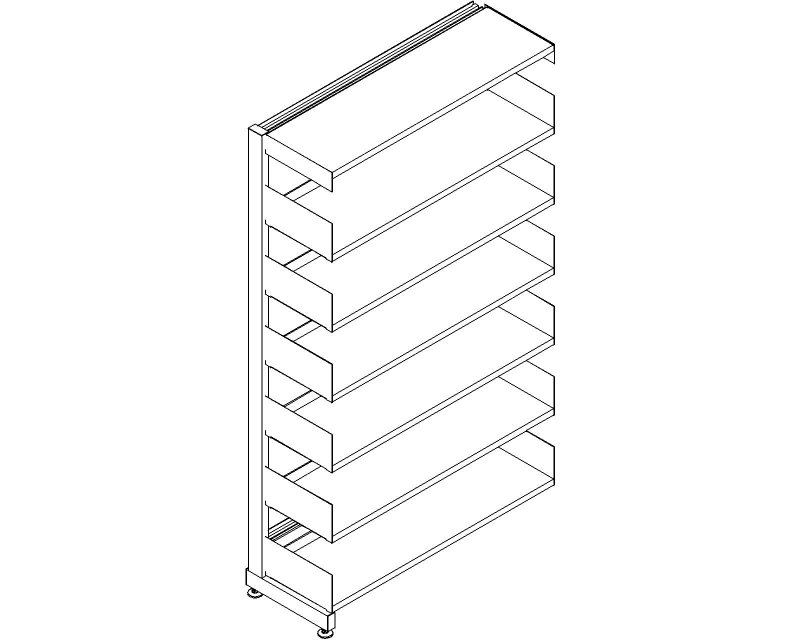 6030 add-on - single-sided - H1820 - D300 - W1000 - 3D.dwg