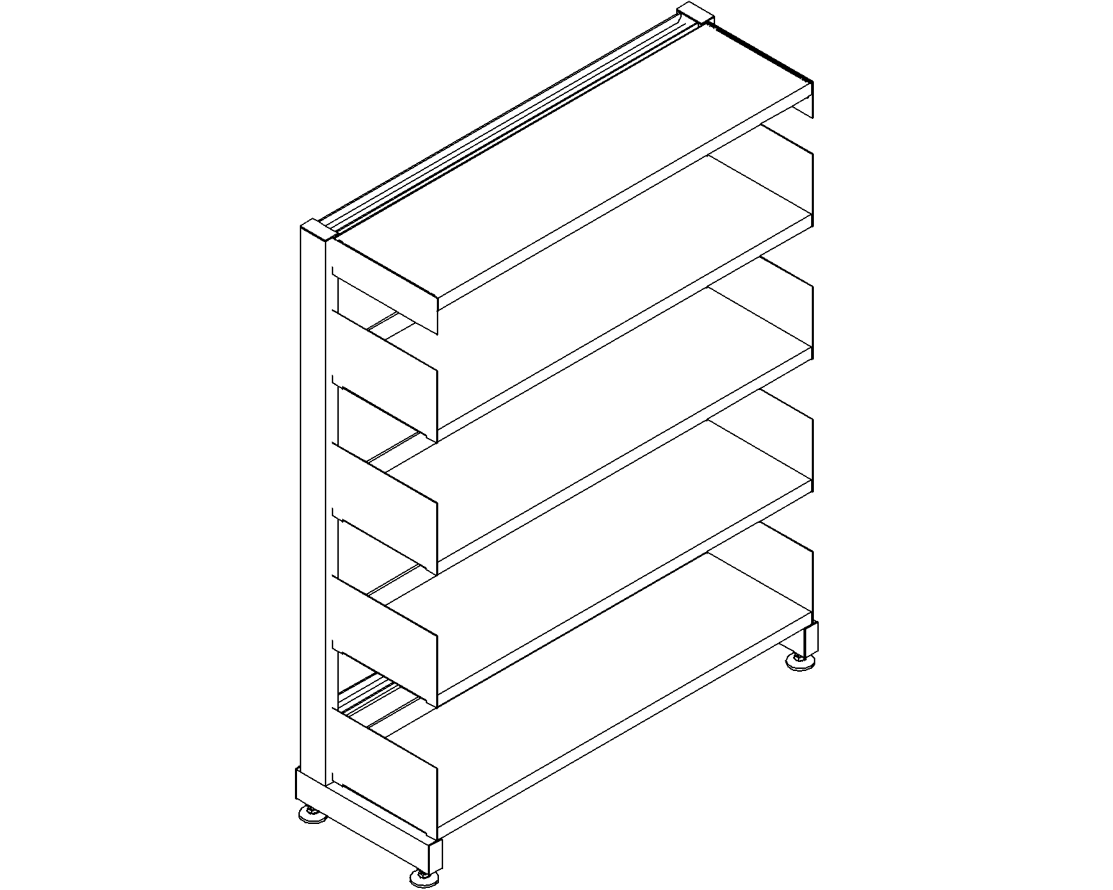 6030 starter - single-sided - H1220 - D250 - W900 - 3D.dwg