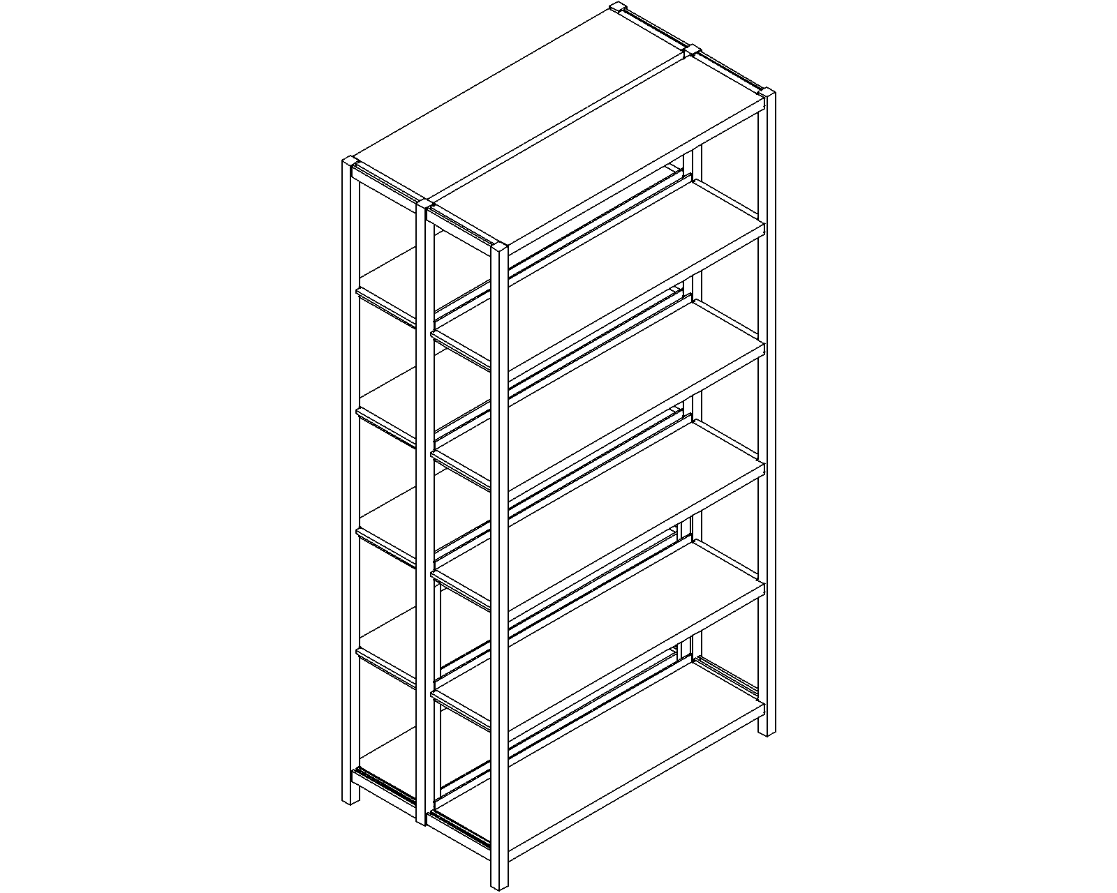 Uniflex starter – double-sided – H1860 – D250 – W900 – 3D.dwg